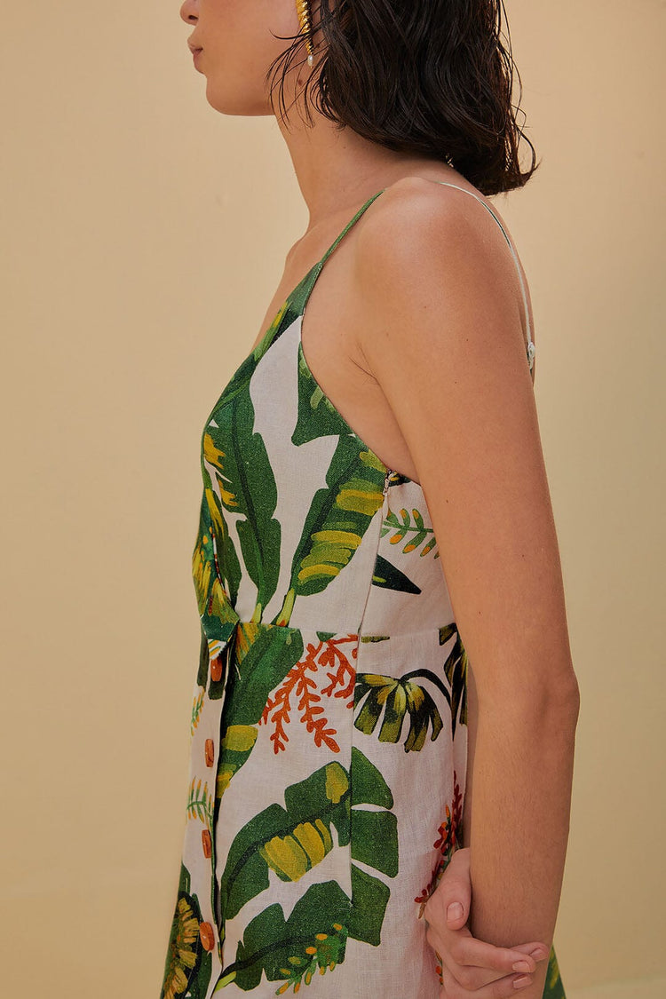 Vestido Floresta Tropical